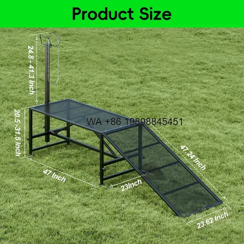 Wmwmnu for New Steel Sheep Bed Ramp Livestock Animal Husbandry Equipment PP Material Farm Retail Industries Shears Tool