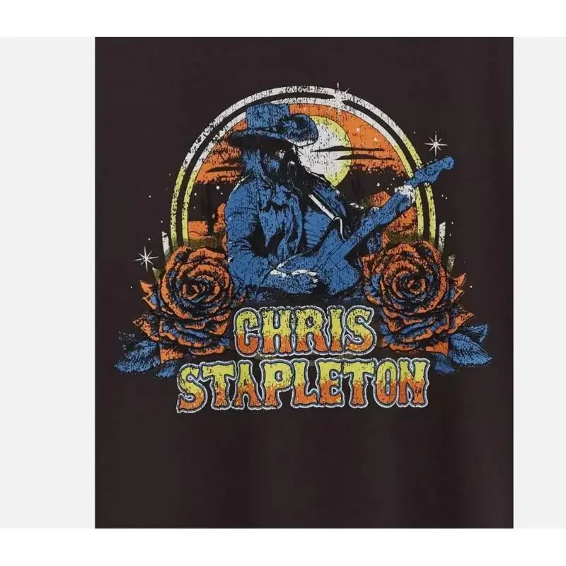 Country Music Chris Stapleton T Shirt Black S 234Xl Cotton