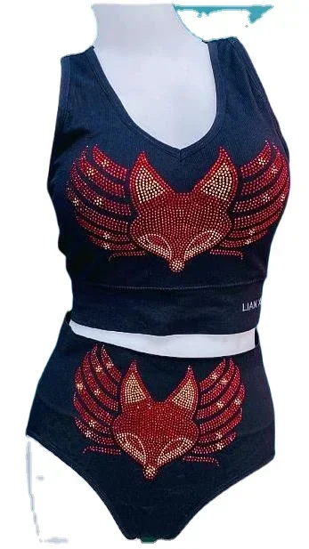 

Беспроводные мягкие бюстгальтеры со стразами, комплект нижнего белья, женский комплект с бюстгальтером пуш-ап