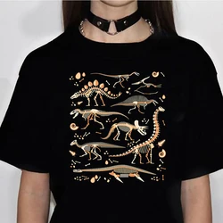 Dinosaur Tee women streetwear t-shirts female graphic 2000s clothing