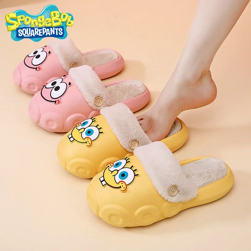 

New Original women girls SpongeBob SquarePants princess slippers indoor cartoon cute shoes