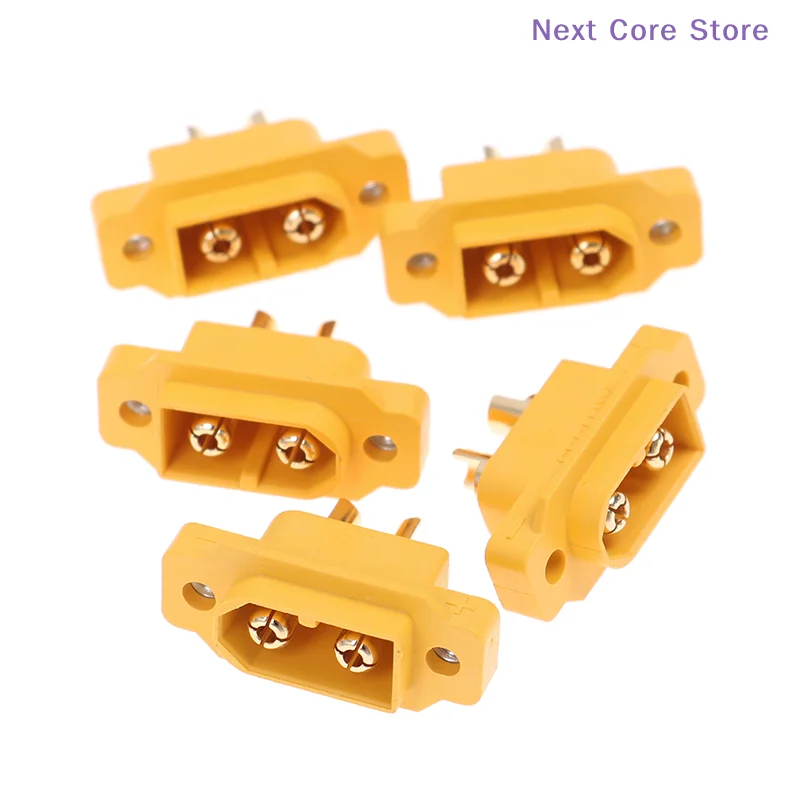 [NC]5Pcs AMASS XT60E-M Mountable XT60 Male Plug For RC Drone FPV Racing Fixed Board[NC]
