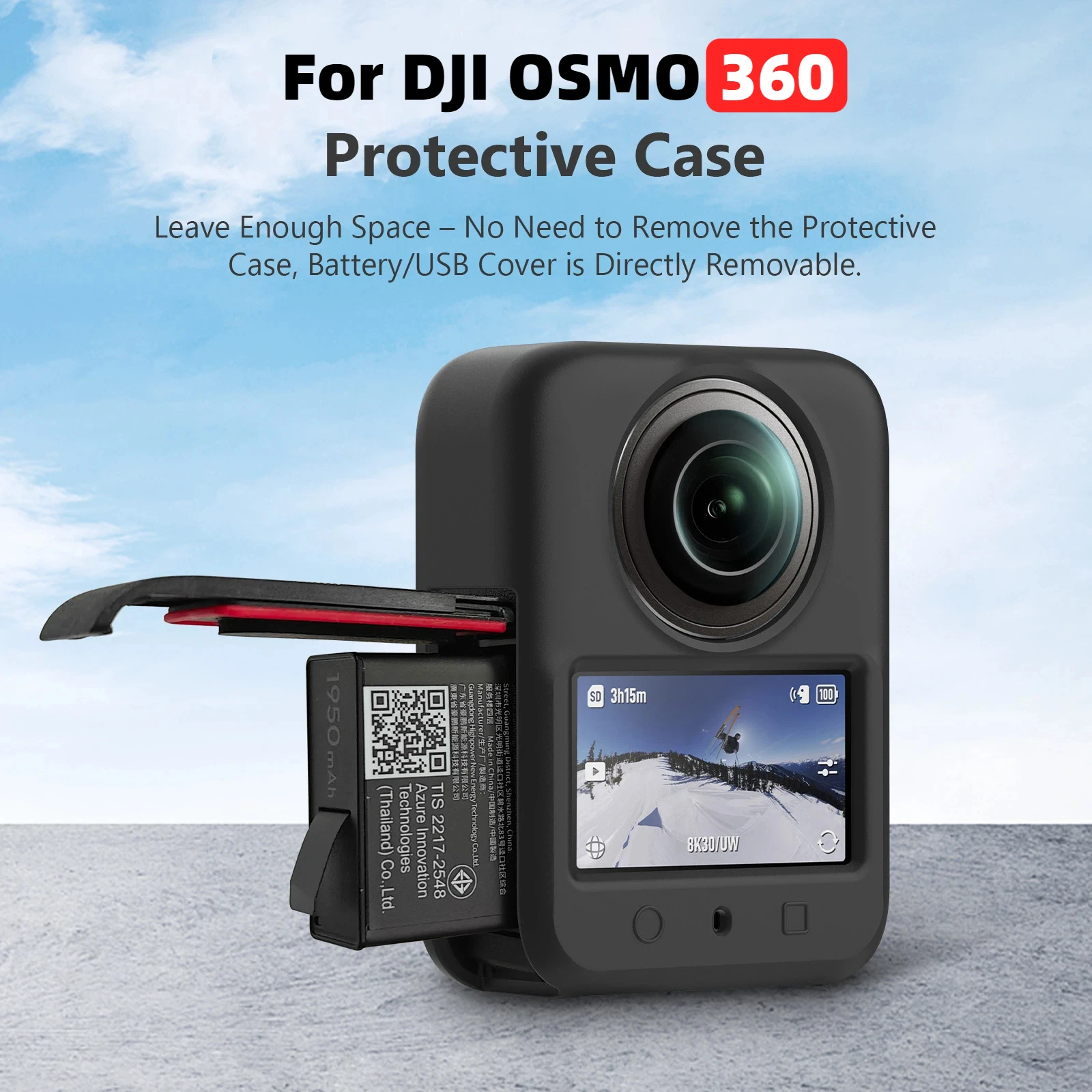 

Protective Cover for DJI OSMO 360 panoramic camera body protection case, lens guard