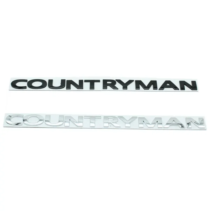 COUNTRYMAN Original Letter Logo Car Sticker for BMW Mini Modification Accessories Rear Tail Body Metal Universal Standard Decal