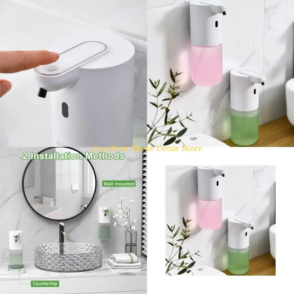 

92MF Smarted Foaming Soap Dispenser Wall Mount Liquid Soap Dispenser Rechargeable