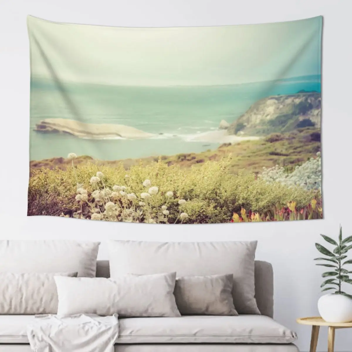 

Pacific Coast California Tapestry Outdoor Decor Funny Aesthetic Room Decor Korean Tapestry