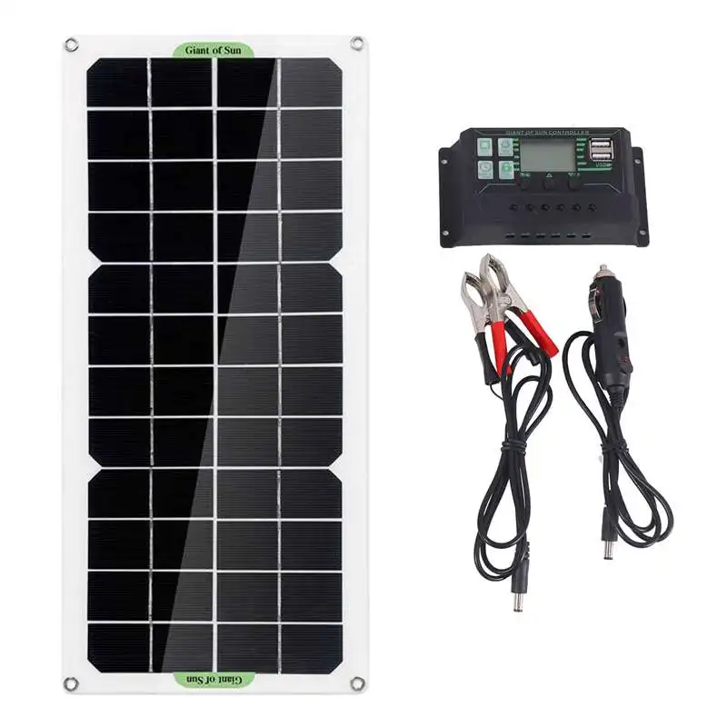 

30W Solar Panel Car Van Boat Caravan Camper Trickle Portable 12V Battery Charger