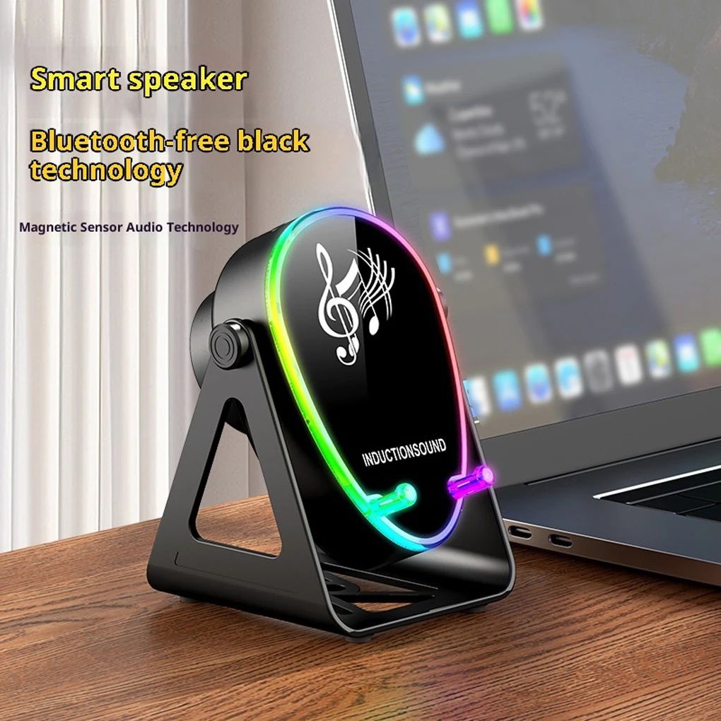 

Универсальный интеллектуальный Bluetooth-динамик с индуктивным звуком и Bluetooth Link, держатель для телефона с датчиком беспроводной зарядки