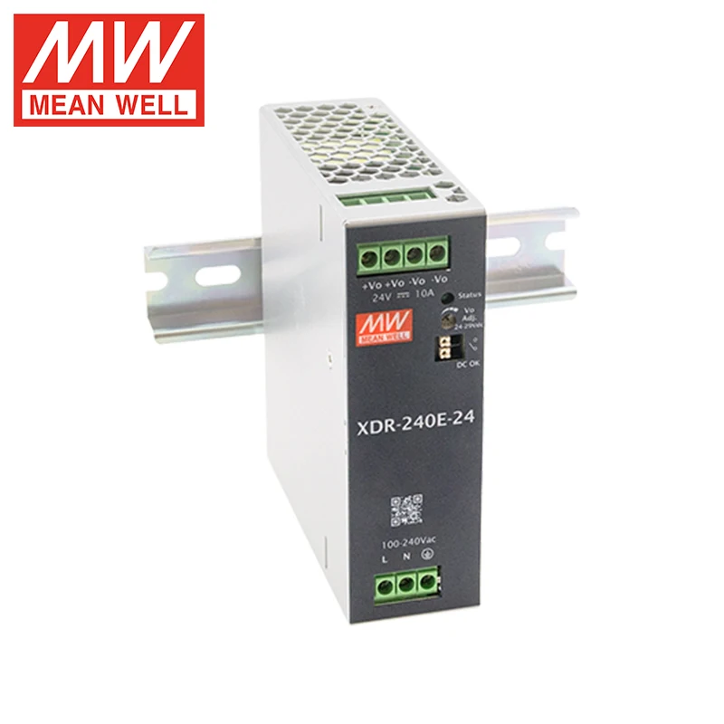 

Mean Well XDR-240E-12 Industry Power Supply 240W 12V Single Output DC 20A 60Hz Din Rail Meanwell Smps Power Supply