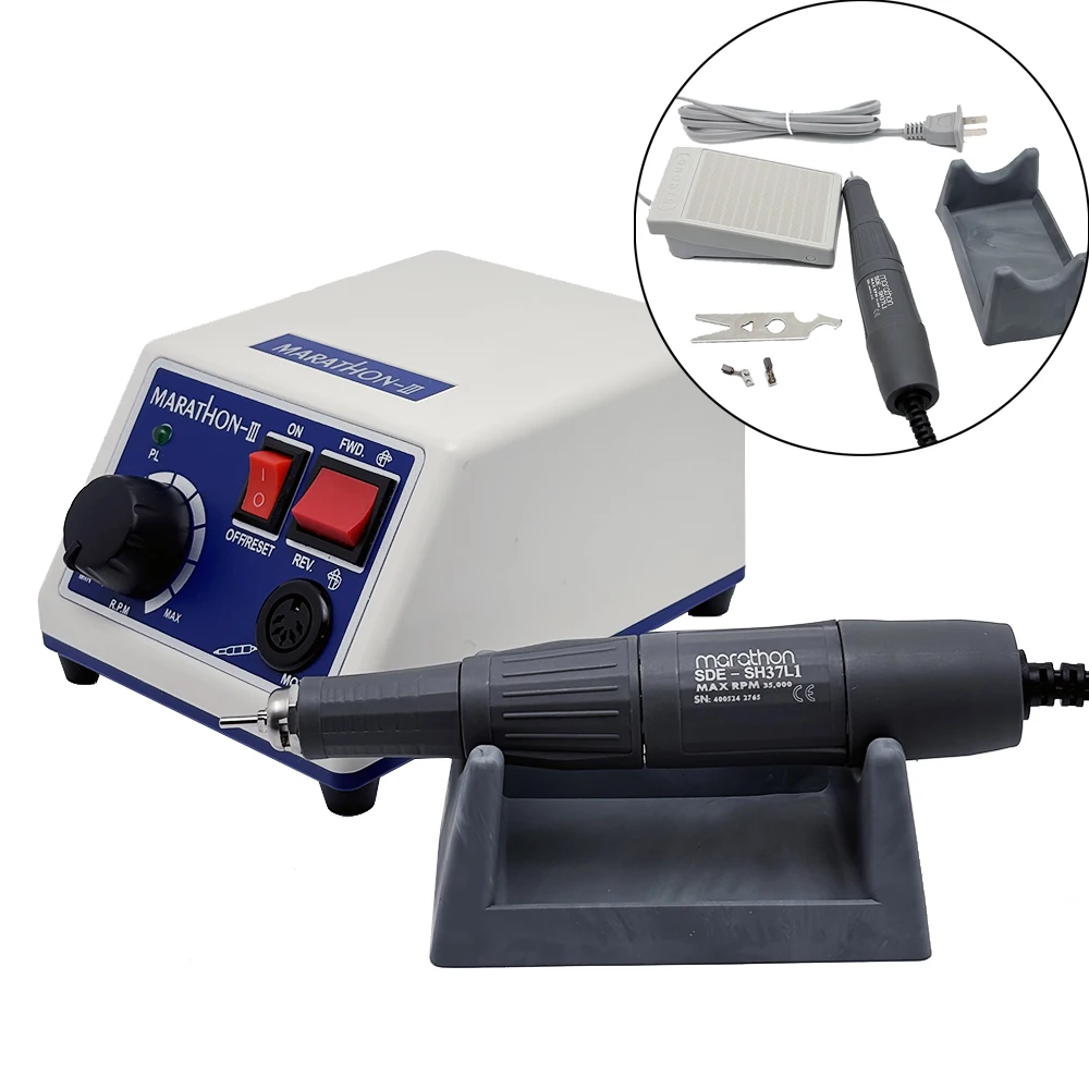 

Dental Lab Equipment Electric SMT Marathon Motor Micromotor Machine N3 + 35K RPM H37L1 Handpiece Lab Equipment 110V 220v