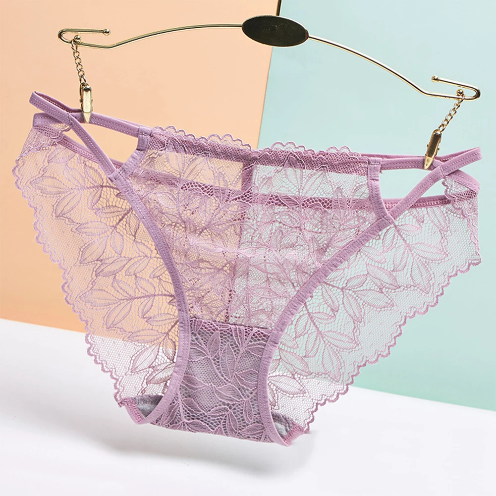 المرأة انظر على الرغم من سراويل الدانتيل الأزهار ملخصات السراويل مثير منخفضة الخصر تنفس شبكة الملابس الداخلية فتاة السيدات الكلسون