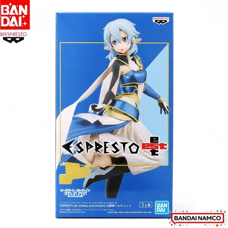 En Stock, Figura de Acción Original de Bandai Banpresto, Sword Art Online, Sinon, Muñeco Nuevo en Caja, Personajes de Anime, Juguetes