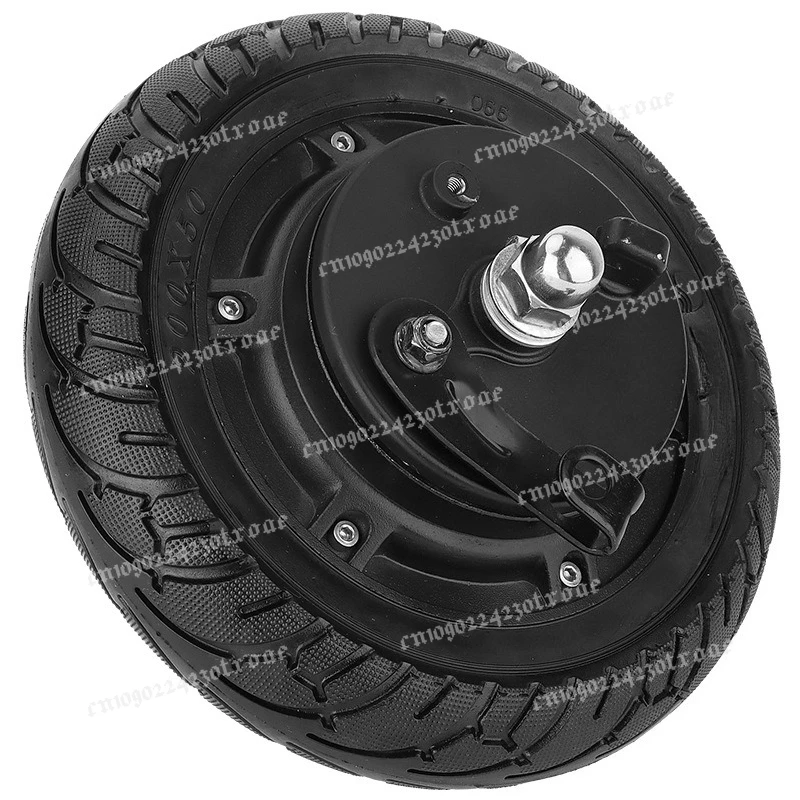 10 Inch Brushless Hub Motor with Rubber Tire 36V 350W High Speed Gearless Electric Scooter Motor