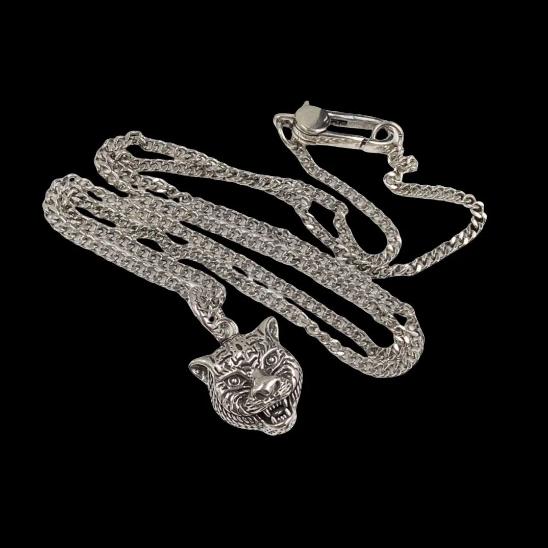 

Fashion atmosphere tiger head pendant trend necklace