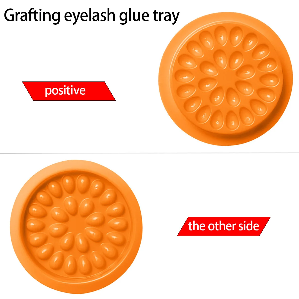 

100 Pcs Eyelash Glue Tray Durable Reusable Waterproof Grafting Tool Flower Pallet Extension Pads Holder Shaped Gasket