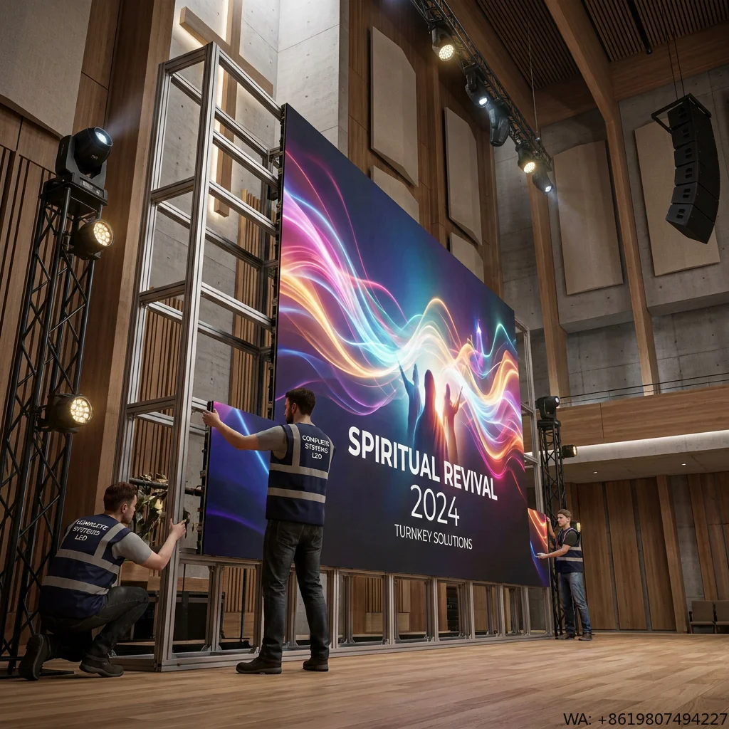 P3.91 IP65 Waterproof Outdoor Rental LED Video Wall 500x1000mm Panel Full Color LED Display for Stage Concert Church Exhibition
