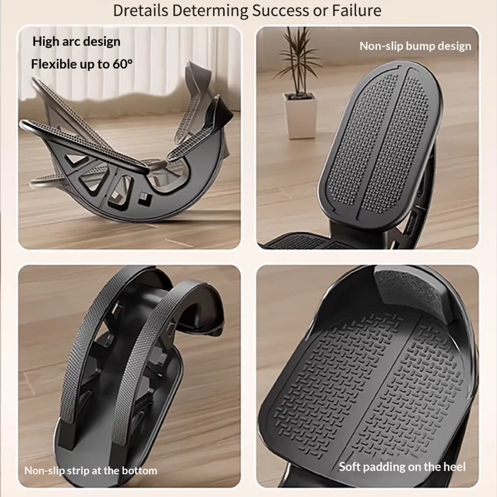 Fitness Balance Board Achilles Tendonitis Calf Stretcher Oblique Foot Rocker Legs Pain Relief Non-slip Surface PVC Material