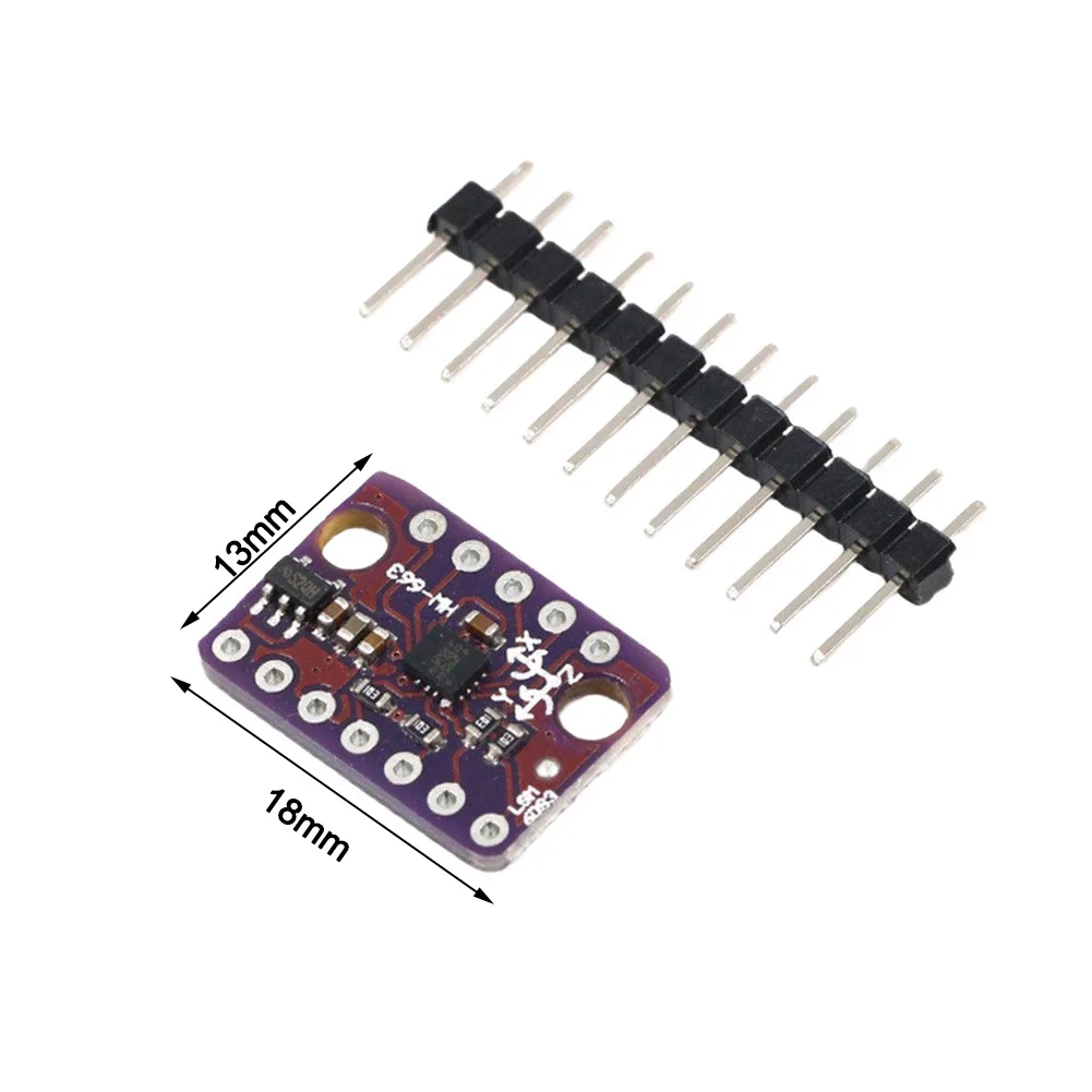 GY-LSM6DS3 6-Axis Accelerometer Gyroscope Sensor Module With For Temperature For Motion Tracking And Environmental Monitoring