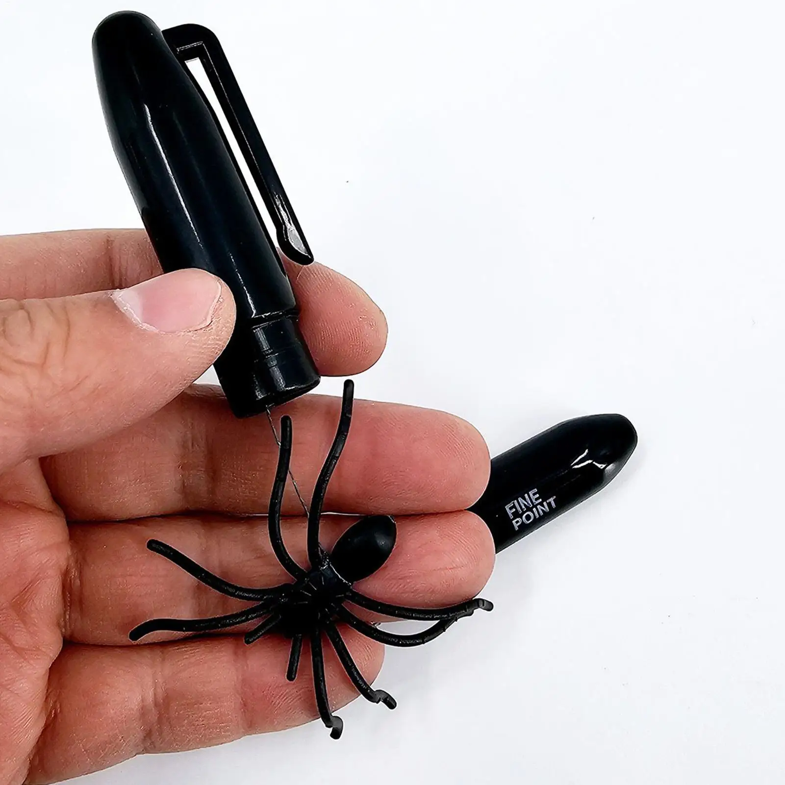 Realistic Fake Spider Pen Novelty Prank Toy for April Fools' Day Party Jokes Gag Gift for Friends Family Students Colleagues