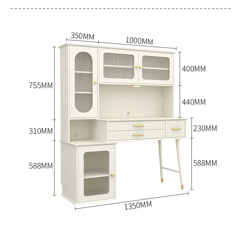 

Fanzhong French cream style dresser storage cabinet integrated bedroom modern simple makeup table large capacity high-end