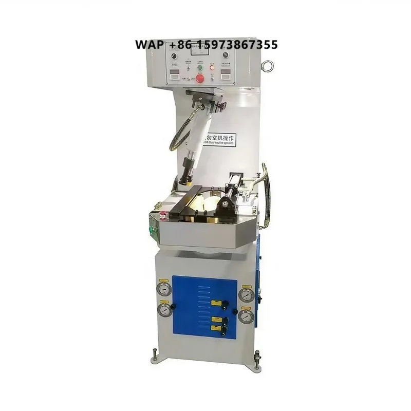 FS Fully Automatic Heavy-Duty Hydraulic PLC Controlled Shoe Making Machine Walled Sole Attaching Press 800W Power 1 Year