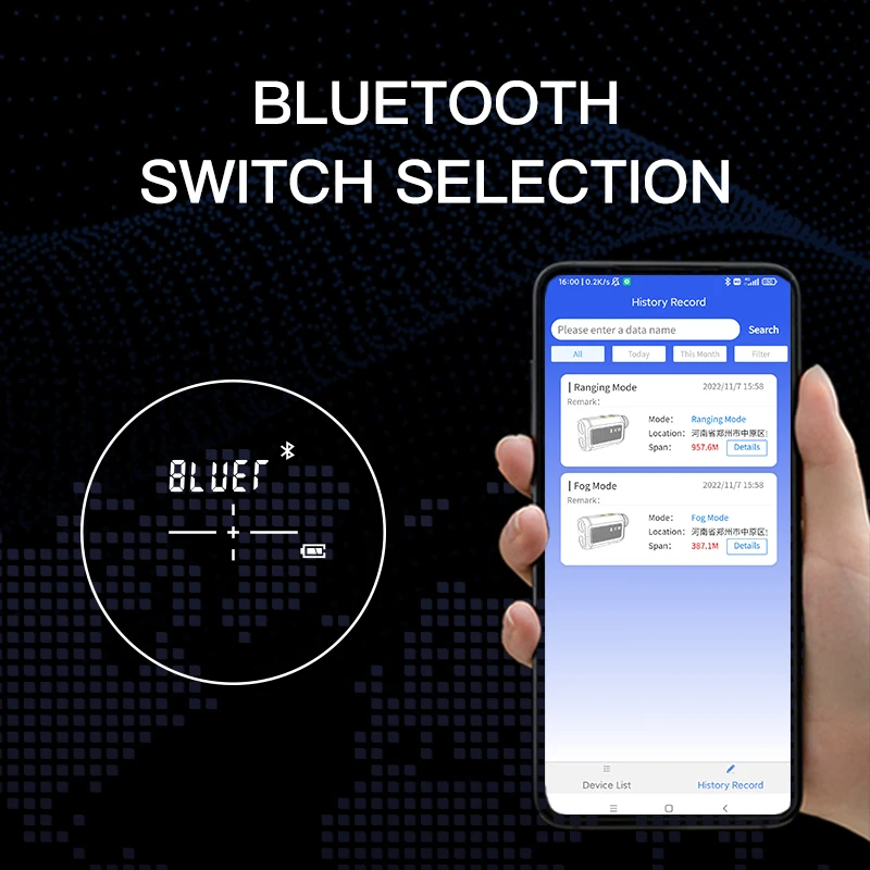 1. Outdoor Hunting Measuring Instrument 600m  Distance Module For Field Distance Value Collection Work