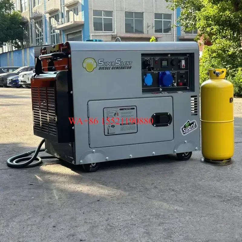 WMWMNU for Kubota 30kW Silent Soundproof Portable Marine Diesel Generator with ATS 12V DC Electric Start for Boat Gas NG Wind