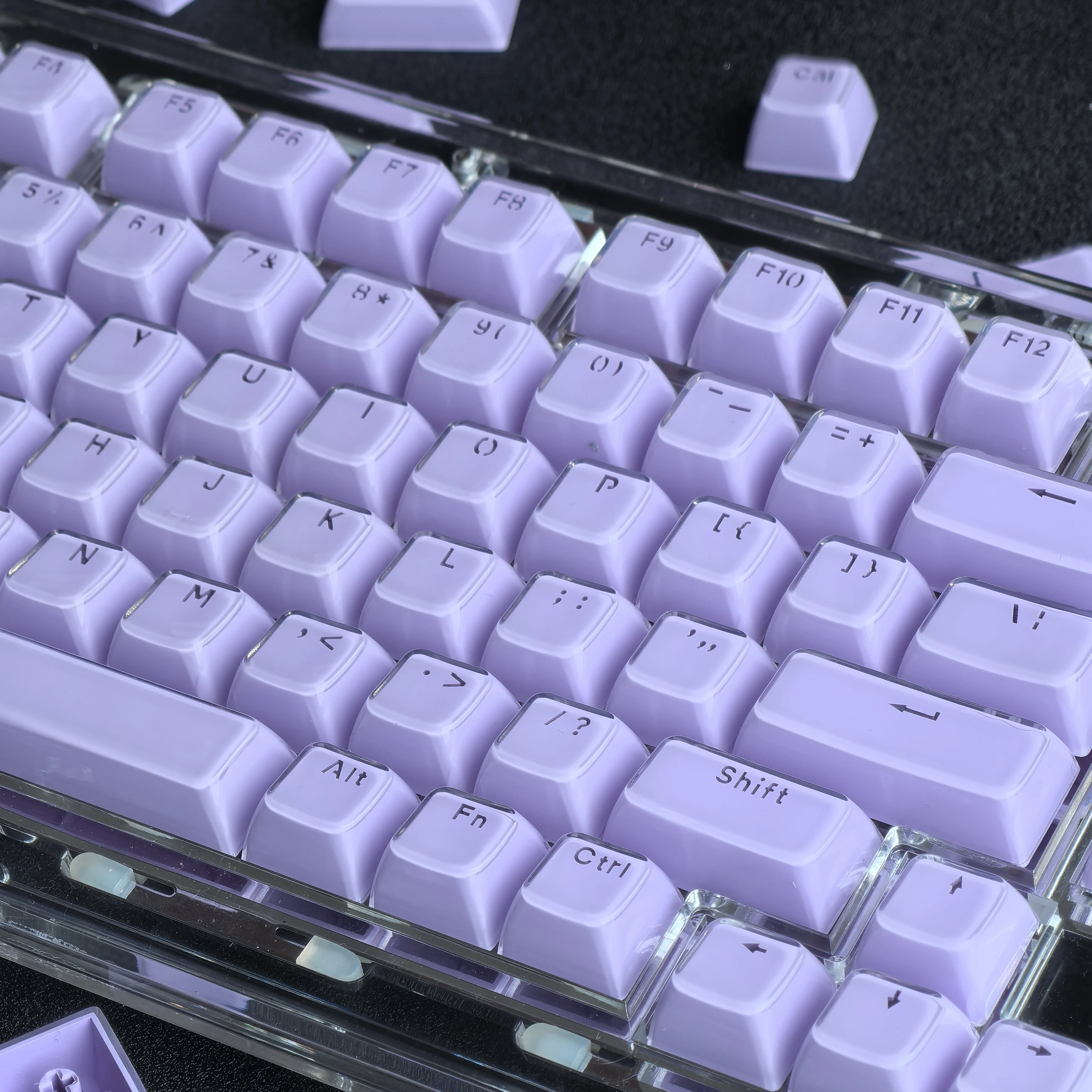 MAIMOOO 132-Tasten Kristall-Transluzente Tastenkappen Koreanisch Russisch Spanisch PC OEM Jelly Pudding Für /75/87/108 Mechanische Tastatur Tastenkappen – Detail 13