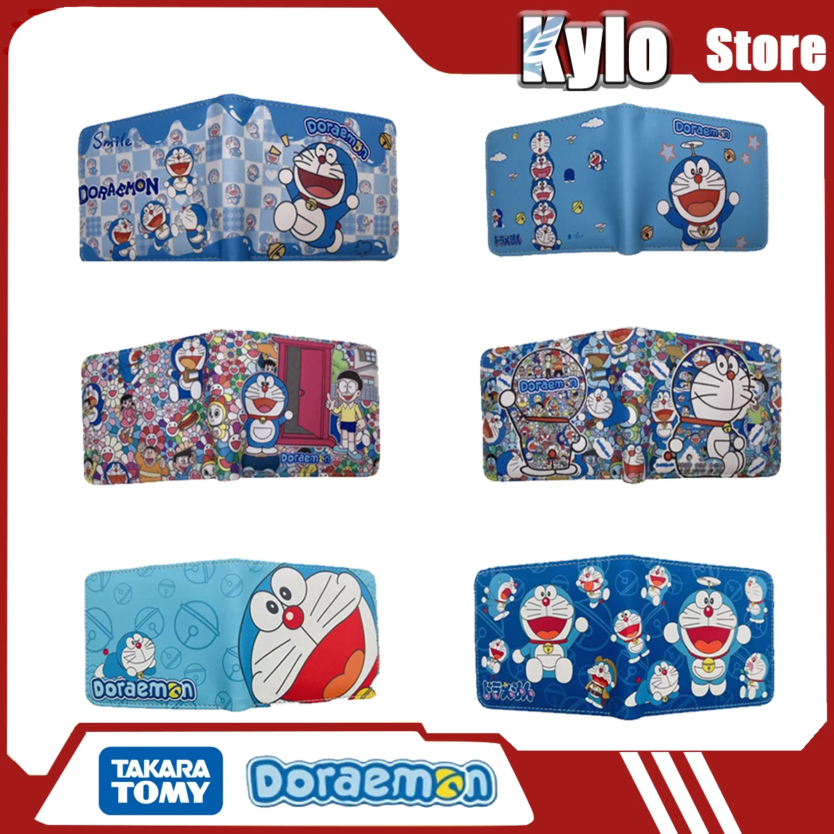 

Новый кошелек для монет Doraemon для студентов и студенток, милый мультяшный кошелек из искусственной кожи в японском стиле с высоким уровнем внешнего вида