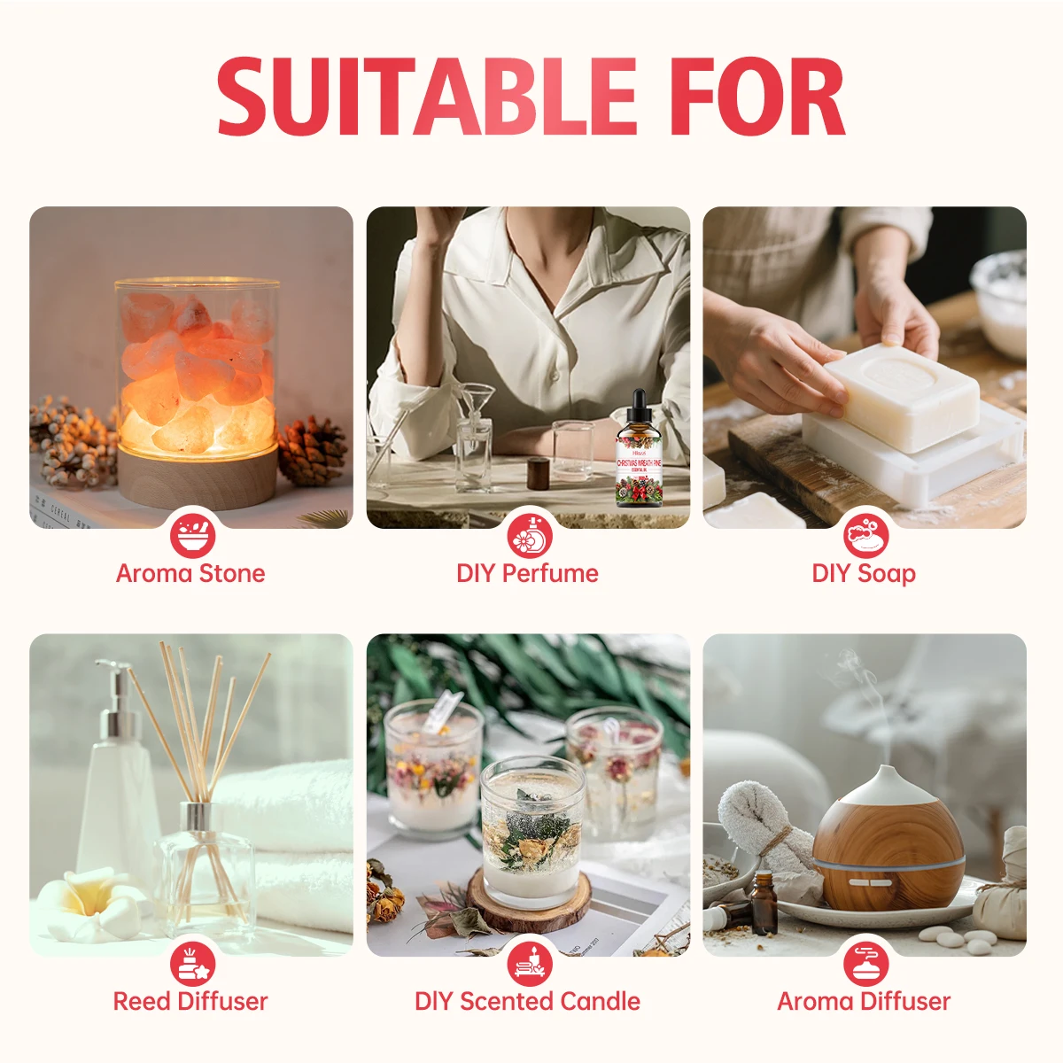 زيت أساسي مخروطي الصنوبر لعيد الميلاد لديه رائحة خشبية قوية ومناسب للاستخدام في أجهزة الناشر والمرطبات #4