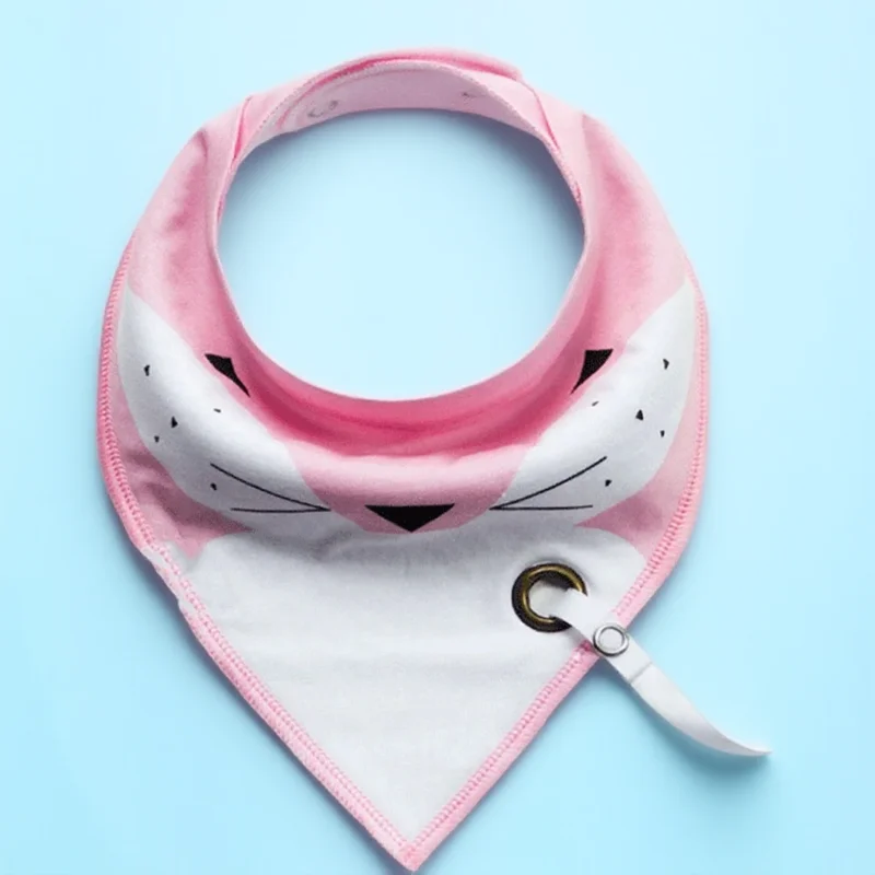 

Детское полотенце для слюны с отверстием, цепочка для соски, водонепроницаемый антигрязный треугольный нагрудник с карманом, двухслойный для новорожденных и малышей