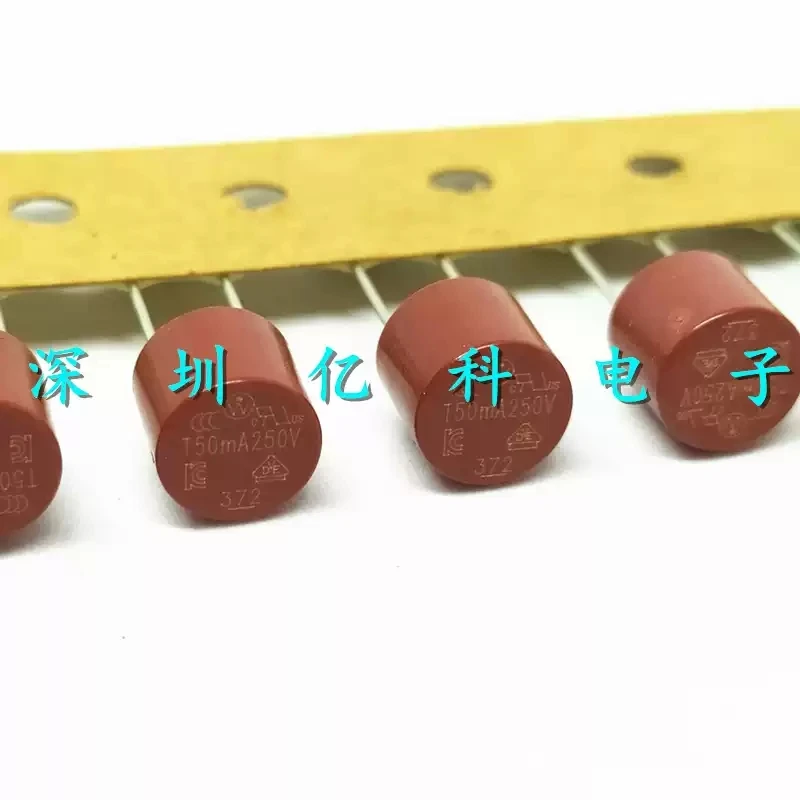 10pcs T50mA/250V imported American Lite 372 circular fuse tube T80mA slow melting 37200500001