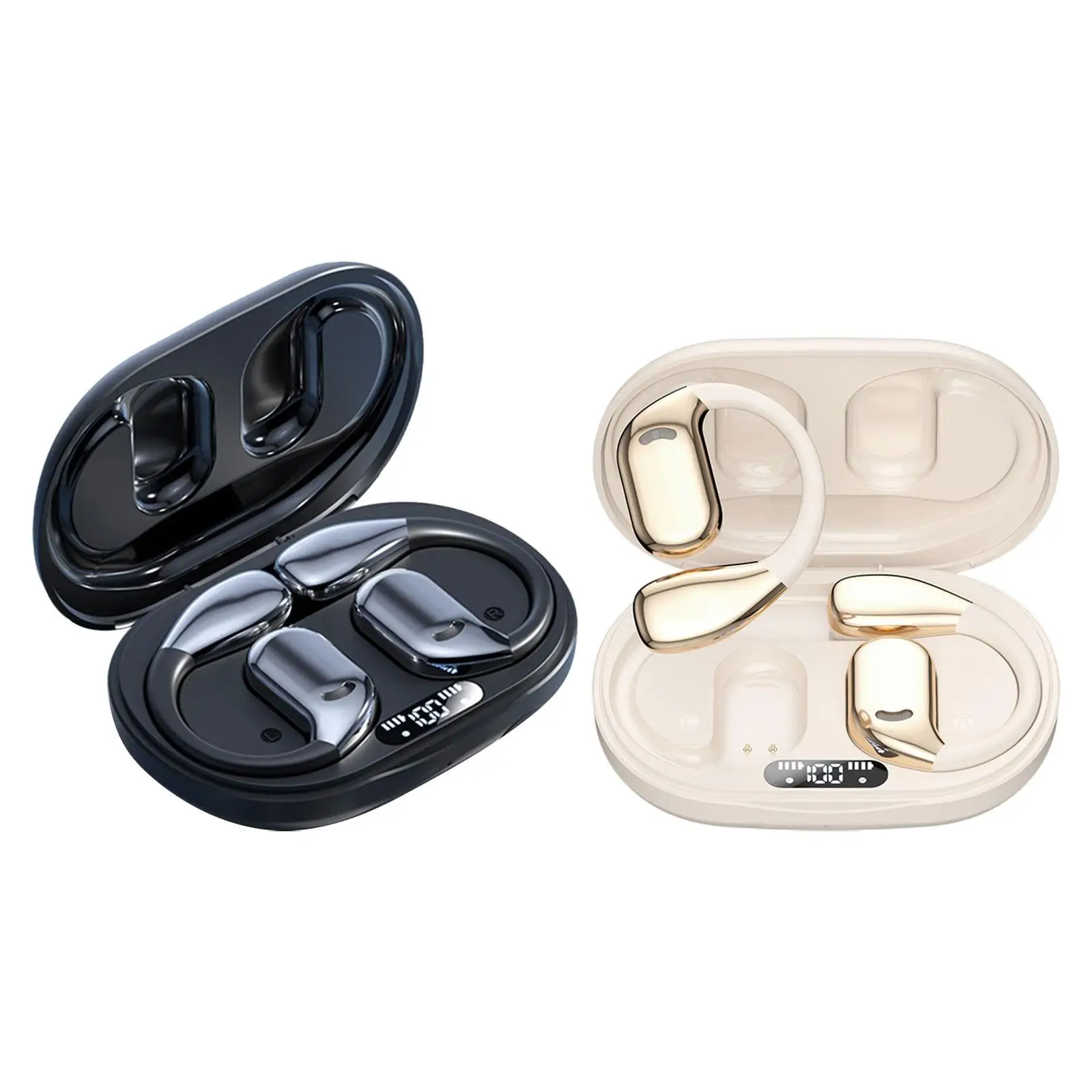 

Open Ear Headphones Noise Reduction Earphones Gift Sports Ear Buds Wireless BT for Music Workout Smart Phones Computer Driving