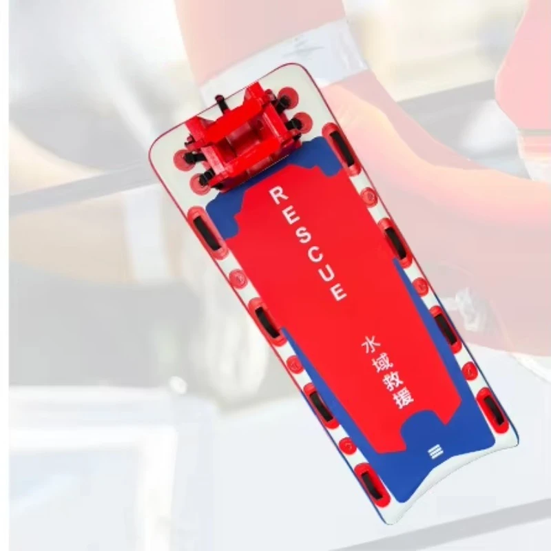 Multi-handle manual floating rescue stretcher, heavy-duty PVC inflatable board, waterproof function