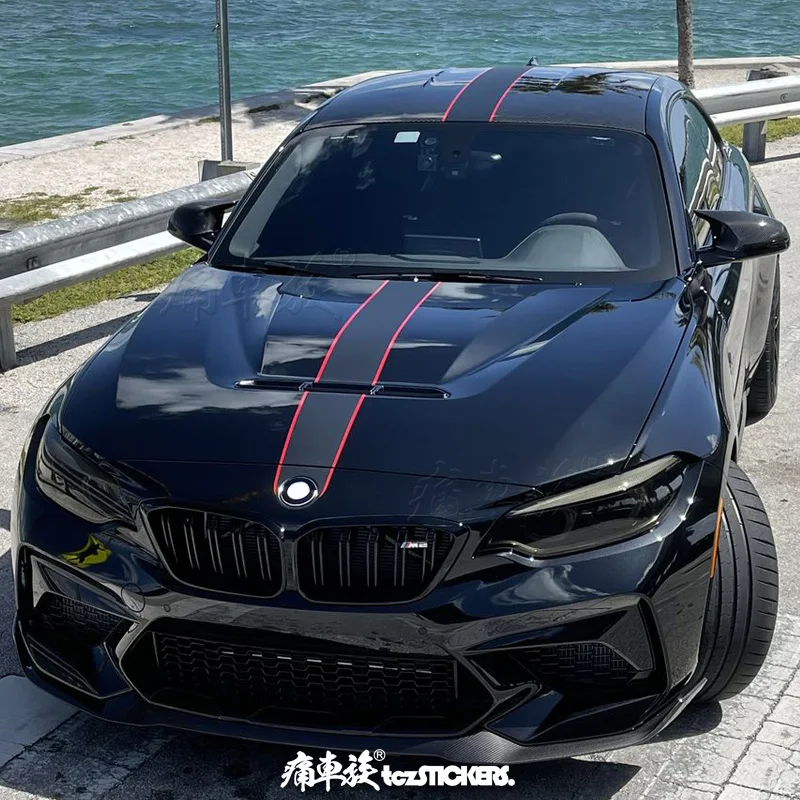 

Car sticker FOR BMW M2 2 series body hood roof and rear decoration fashionable sporty Vinyl Decals Accessories