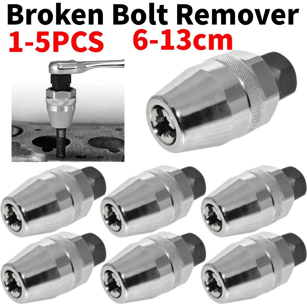

Broken Bolt Remover Breakage Bolt Extractor 3/8inch Damaged Bolt Stud Extractor Used with Impact/Ratchet Wrench for Woodworking