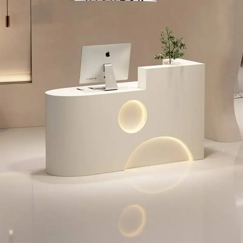 Storage Small Reception Desks Luxury Bkack Design Classic Clinic Reception Desk Modern Clothing Empfangs Theke Office Furniture