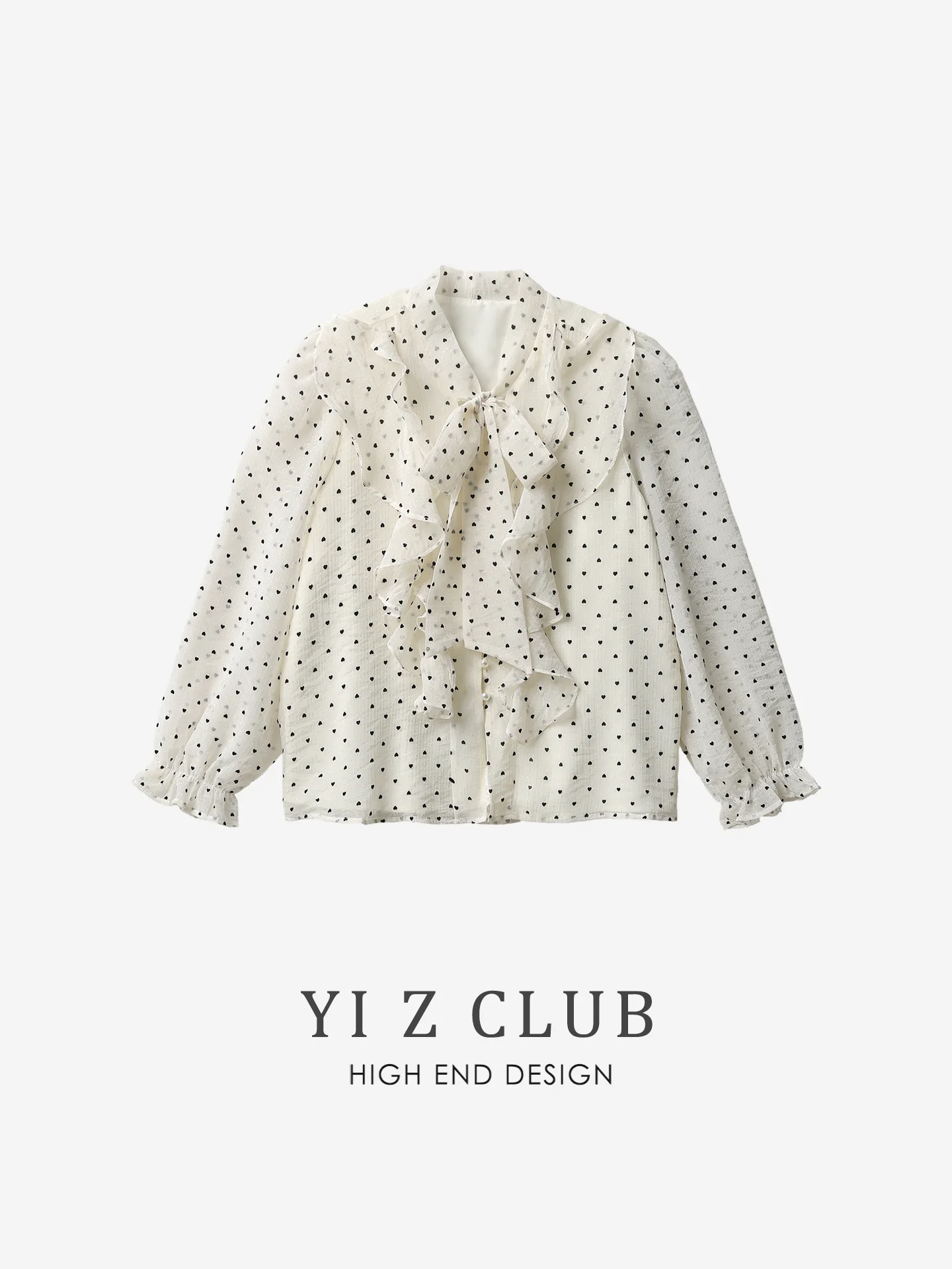 z-club-long-sleeve-v-neck-checkered-silk-shirt-commute-all-season-women's-fashion-bow-tie-button-up-office-wear