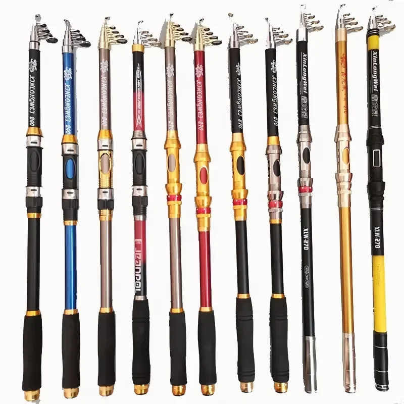 Popular Sea Fishing Rod Casting Rod Wholesale 2.1~3.6 Meters Length Retractable Portable and Easy to Carry High Toughness