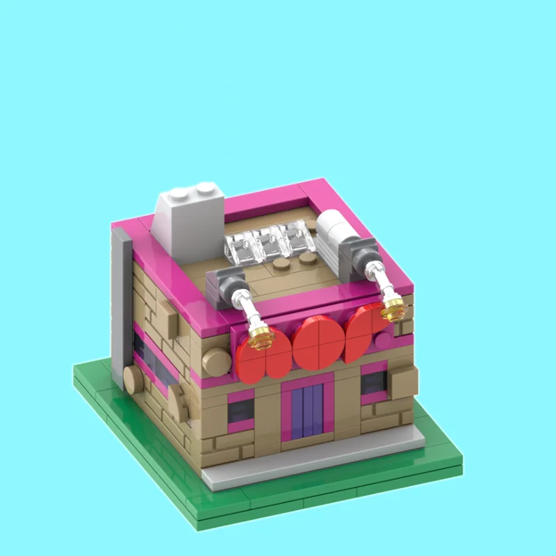 บล็อกตัวต่อแบบประกอบเอง รุ่นบ้าน/ร้าน/อพาร์ทเมนต์ยอดนิยม ของเล่นเสริมทักษะ ชุดประกอบ DIY ของขวัญวันหยุด