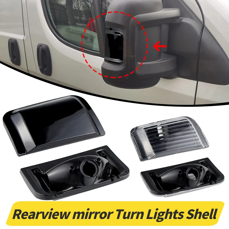 2pcs For Peugeot Boxer For Citroen Jumper RELAY Truck Car Turn Mirror Light Lamp Shell Housing For RAM PROMASTER For Fiat Ducato