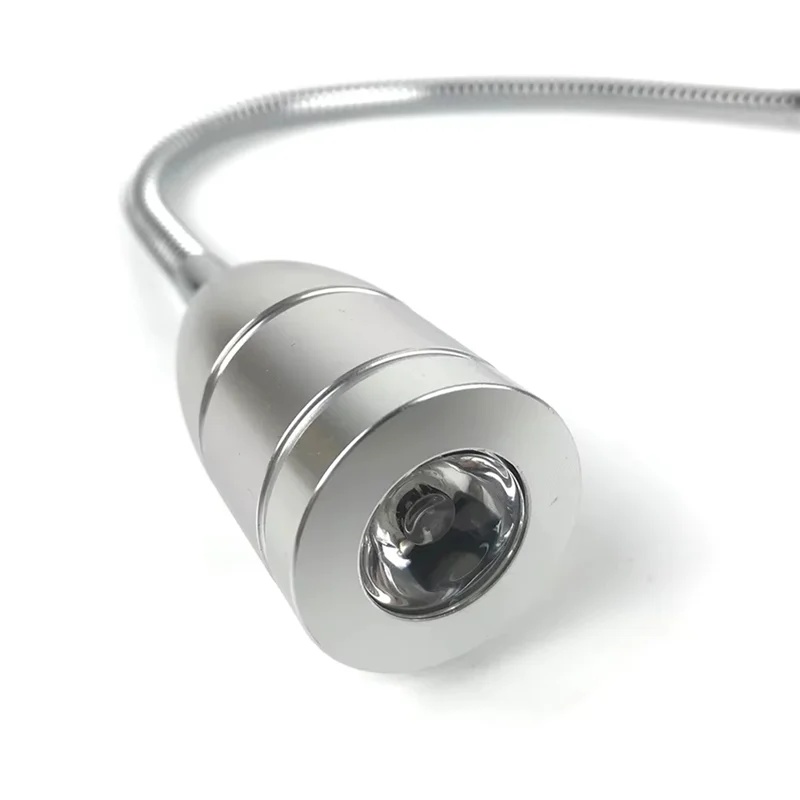 

ABBP-3WAC 12V 24V LED Tool Light Flexible 30Cm LED Workshop Work Light Silver For CNC Machine Rework Welding Machine