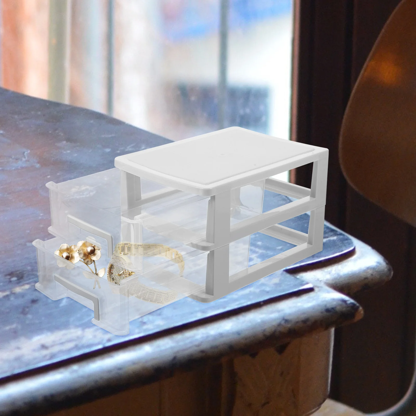 

Plastic Drawer Organizer Multi Compartment Desktop Storage Box for Cosmetics Stationery Jewelry Office Supplies Desk Organizer