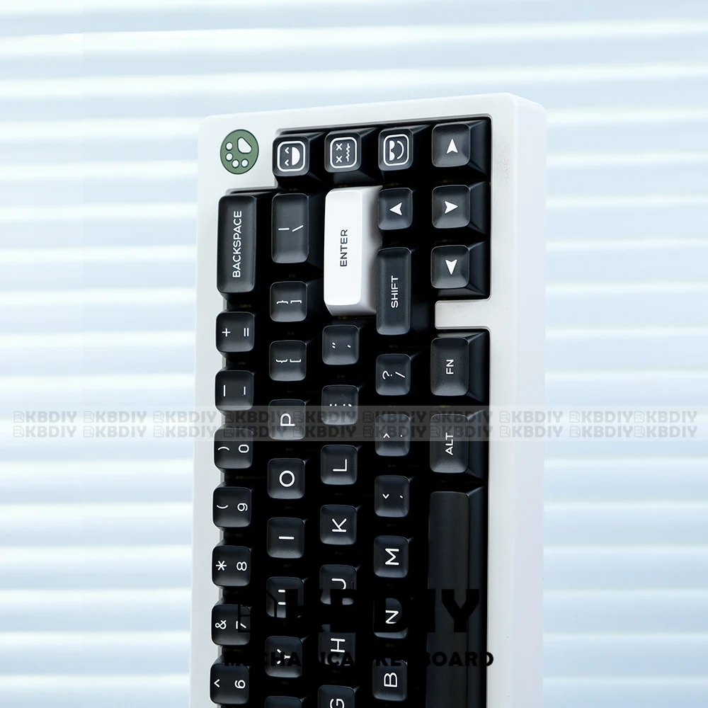 Kbdiy gmk wob schwarz keycap pbt double shot keycaps sa profil tasten kappen set iso enter 7u space bar für benutzer definierte mechanische tastatur – Detail 8