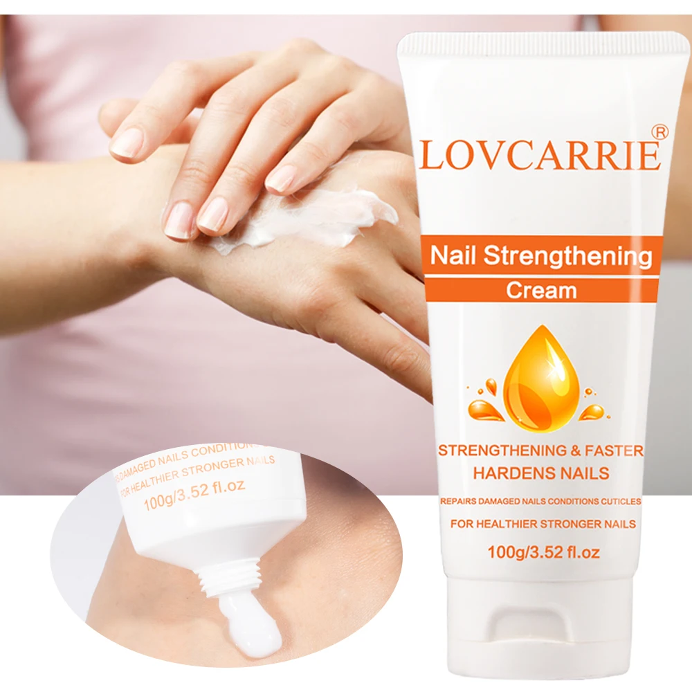 LOVCARRIE 100g Nail Strengthener Hand Cream for Dry Cracked Nail Cuticle Moisturizing Nourishment Oil Balm Christmas Gift