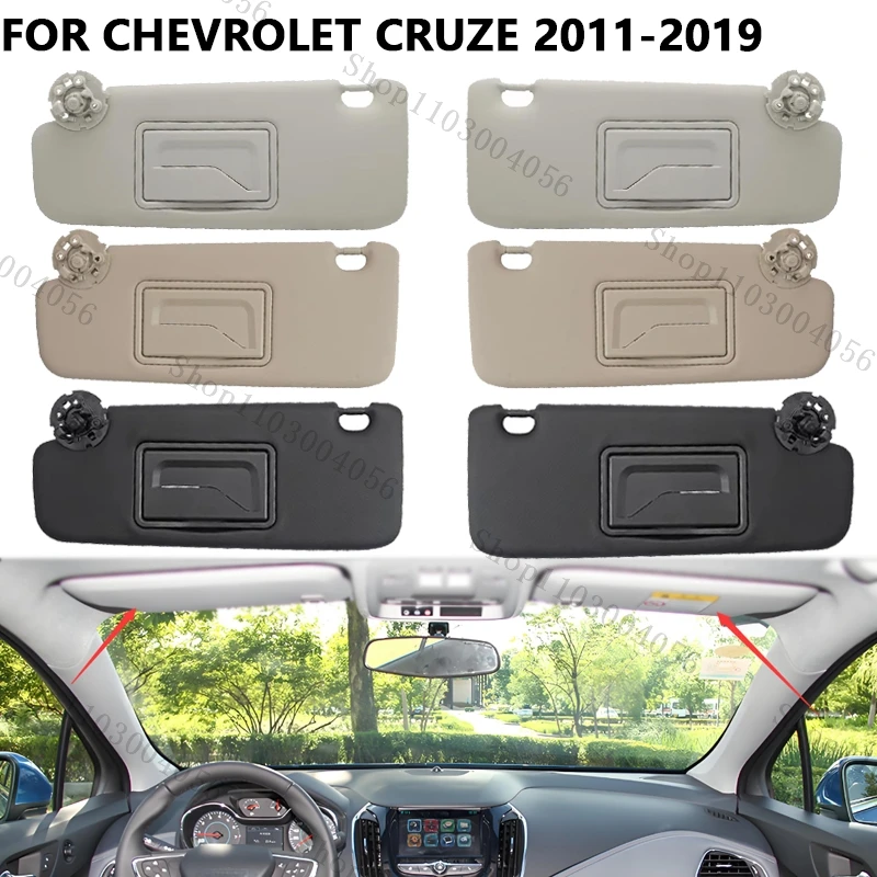 

Front Interior Sun Visor With Makeup Mirror For Chevrolet Cruze 2011-2019 Car Sun Shades SunVisor Sunshade 95034256 95034253