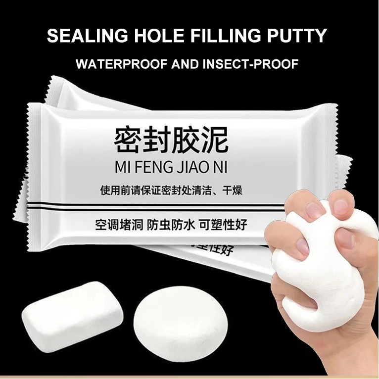 1/5/10/30PCS Bathroom Solid Glue Waterproof Sealant Wall Hole Sealant Seal Sealing Paste Sewer Pipe Caulking Agent Super Sealers