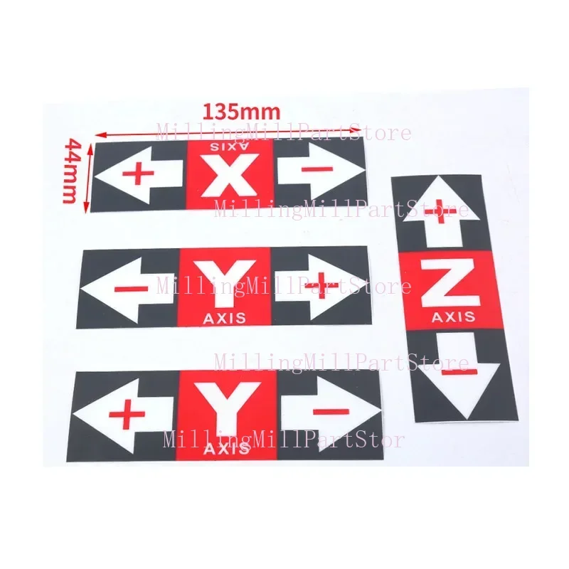 Autocollant de signalisation d'avertissement de sécurité, indicateur de fonctionnement X/Y/Z, accessoires pour Machine à graver CNC