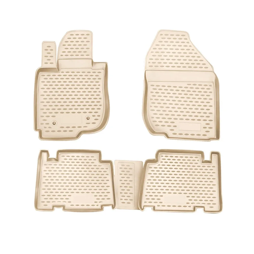 

Floor Mats Liner for Toyota RAV4 2006-2012 Beige TPE All-Weather 4 Pcs United States