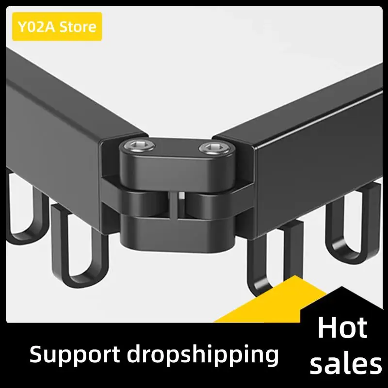 

Y02A Retractable Cloth Drying Rack Folding Clothes Hanger Wall Mount Indoor&Outdoor Saving,2 Fold With 12 Aluminum Ring